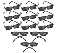 XIHIRCD 12 Paia Occhiali Spia Bambini, Occhiali da Sole con Specchietto Retrovisore Che ti Mostrano Dietro Occhiali da Detective con Specchietti Interni Gadget Spia Regalo per Ragazzi e Ragazze