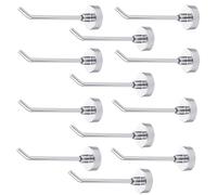 XIHIRCD 12pz Gancio Magnetico, Resistenti 0,77kg Ganci Magnetici 7,6cm di Lunghezza Rimovibili Ganci Magnetici per Cabine da Crociera Asciugamani Griglia Frigorifero Cucina Garage (Argento)