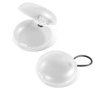 XIHIRCD 2 Custodie per Tappi per Le Orecchie, Mini Custodia Portatile per Tappi per Le Orecchie Custodia per Auricolari con Cordino Attività All'Aperto Bigiotteria e Pillole (Trasparenti)