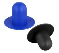 XIHIRCD 2 Pezzi Tappi per Piscina per Piscina Fuori Terra, Tappo per Foro Filtro Pompa Filtro Sostituzione Tappo a Muro per Piscina Compatibile con Intex e Bestway (Blu, Nero)