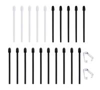 XIHIRCD 20pz Punte Ricambio per Pennarelli per BOOX, 2 Materiali Punte Ricambio per Penna Stilo con 2pz Pinzette Compatibili con BOOX Pen Plus Pen2 PRO Max Lumi2 Note Air2 Note 5 Nova Air C