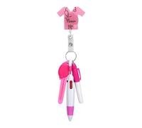 XIHIRCD 5pz Set Penne per Infermiere, Porta Badge Evidenziatore Pennarello Portachiavi con Luce LED Penna a Sfera 4 Colori Regalo Ideale per Il Giorno del Medico o Dell'Infermiere