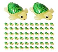 XIHIRCD 60pz Mini Tartarughe in Resina, Verde Minuscole Figurine di Tartaruga Miniatura Piccoli Giocattoli Animali Marini per Artigianato Casa Bambole Paesaggio Decorazione Giardino Acquario