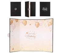XIHIRCD Libro Degli Ospiti con Firma di Compleanno, Libro Creativo per la Firma Degli Ospiti per il Compleanno Grande Biglietto di Auguri Regalo per Donne e Uomini Forniture per Decorazioni Feste
