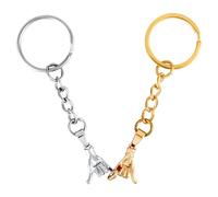 XIHIRCD Portachiavi di Coppia, Carino Pinky Promise Portachiavi Abbinato Ciondolo Regalo per Coppi Fidanzato Fidanzata Lui e lei Moglie Marito Anniversario San Valentino Compleanno