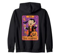 XII Il Vampiro Tarocco Carta Divertimento Halloween Felpa con Cappuccio