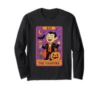 XII Il Vampiro Tarocco Carta Divertimento Halloween Maglia a Manica