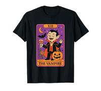 XII Il Vampiro Tarocco Carta Divertimento Halloween Maglietta