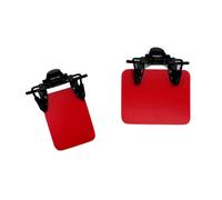 XII WY 2 Confezioni Occhiali da Tiro Standard Internazionale Bende per Occhi per Occhiali Occlusore con Clip Maschera per Occhi Assistenza Mira Tiro con l'Arco Rosso