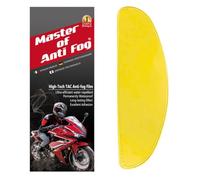 XII WY Scudo Pellicola antiappannamento per casco moto universale, inserto lente visiera gialla resistente all'appannamento 9.5cm X 24.5cm