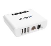 Xiiaozet Server di stampa wireless per la condivisione di 3 stampanti USB su rete locale, facile installazione, supporta la stampa di immagini e testi, compatibile con tutte le stampanti RAW e IPP