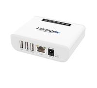 Xiiaozet Server USB wireless e server di stampa condividono dispositivi USB (stampante, scanner o più) tramite LAN tramite Ethernet o rete WiFi. Facile installazione compatibile con Windows Mac