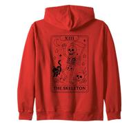 XIII Il Scheletro Tarocco Scheletro Design Felpa con Cappuccio