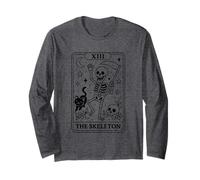 XIII Il Scheletro Tarocco Scheletro Design Maglia a Manica