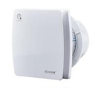 XIIW Aspiratore Bagno Silenzioso 100mm 12W con Sensore di Umidità e Timer | 34dB 95m³/h Ventola Aspirazione Bagno IPX4 Estrattore d'Aria con Clapet Antiritorno, VMC WC Cucina Ufficio Sottotetto-Bianco