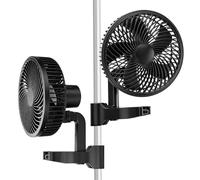 XIIW Grow Ventilatore oscillante con clip, motore EC, 10 livelli, cavo da 300 cm, diametro 15 cm, flusso d'aria 544 m3/h, 28 dB(A), ventola silenziosa per tende da coltivazione, tenda da allevamento