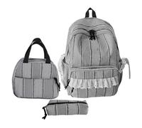 Xiixuuj Borsa a tracolla per ragazze, alla , estetica, con astuccio | Simpatico zaino leggero per bambini, adolescenti, studenti, donne, università, ufficio, viaggi, campeggio, picnic
