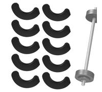 Xiixuuj Cuscinetti antiurto per manubri, 10 cuscinetti imbottiti per manubri, accessorio per attrezzi da fitness, forniture per il fitness a casa per la palestra per riporre in modo sicuro