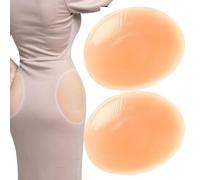 Xiixuuj Cuscinetti rotondi per fianchi, senza cuciture, antiscivolo, antiscivolo, senza cuciture, per sollevamento glutei, sci, pattinaggio, sport, fitness, danza, uso quotidiano, fotografia