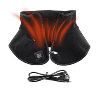 Xiixuuj Fascia riscaldante per collo, pieghevole, traspirante, traspirante, per spalle e collo, riscaldata tramite USB, per studenti, donne, uomini, adolescenti, adulti, pendolari, ciclismo, campeggio