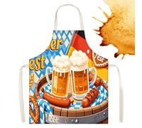 Xiixuuj Grembiule per Oktoberfest, accessorio per feste con stampa della birra, per uomini, donne, coppie, cucina, cosplay, eventi, barbecue, cottura al forno, grigliate, 10, Refer to description