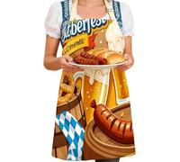 Xiixuuj Grembiule per Oktoberfest, accessorio per feste con stampa della birra, per uomini, donne, coppie, cucina, cosplay, eventi, barbecue, cottura al forno, grigliate, 11, Refer to description