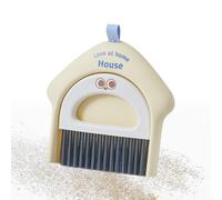 Xiixuuj Set di paletta con scopa, mini spolverino in stile cartone animato, scopa e paletta, per casa, tastiera, interni ed esterni, pavimento, dormitorio, garage