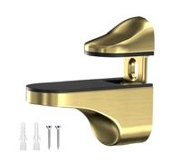 Xiixuuj Staffe per mensole in vetro, morsetto regolabile in vetro, clip di ricambio per barra di supporto hardware in legno per porta doccia armadio bagno