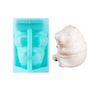 Xiixuuj Stampo in silicone a forma di ippopotamo, stampo per budino di ippopotamo, in silicone a forma di animale, per amici e familiari, compleanni, Halloween, principianti