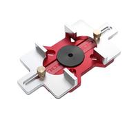 Xiixuuj Strumenti per mortasa e tenone, guida di instradamento di precisione 2 in 1, strumento modello per montaggio di bordi con raggio scanalato, per porte in legno