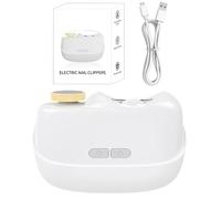 Xiixuuj Tagliaunghie elettrico, lucidatore di sicurezza portatile a 2 velocità, con luce a LED, per uomini, anziani, bambini, casa, viaggi, piedi, mani e dita