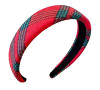 Xijobido 1 pezzo di per capelli per ragazze, fascia per capelli scozzese scozzese Alice, fasce per capelli in tartan per donne, per capelli fascia in tartan
