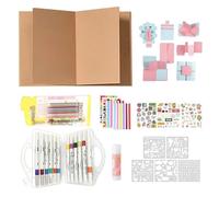 Xijobido Album Fotografico Pieghevole A Fisarmonica - Libro Dei Ricordi DIY Elastico Fatto A Mano - Album Scrapbook Fai Da Te Per Lavoretti Con Foto | Per Laurea Matrimonio San Vacanze