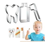 Xijobido Anelli Per Mousse Da Dessert,3 Pezzi Acciaio Inossidabile Cutter Con Design A Denti | Anello Per Torta Antiaderente,Per Pasticceria Torta Dolce Famiglia Colleghi Cucina Domestica Interno