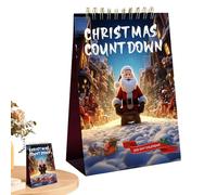 Xijobido Calendario 'avvento 2025,Calendario Conto Alla Rovescia 100 Giorni Per Le Feste Di Dicembre - Centrotavola Stagionale Per Feste Adulti Ragazzi Bambini Aula Festività Studio Camera Scrivania