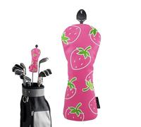 Xijobido Copertura per mazze da golf, divertente scudo a forma di fragola, resistente alle intemperie, elegante copertura per mazze da golf, per pratica all'aperto, guida, vacanze, viaggi, club house
