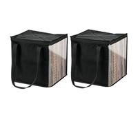 Xijobido Glorious Record Box black 110-12" vinile Record Custodia di Immagazzinaggio, impilabili con altre Glorious Record Boxes