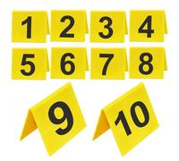 Xijobido Indicatori Per Scena Del Crimine | Decorazioni Detective Per Indagini - Targhette Acriliche Numerate 10 Pezzi Oggetti Scherzo Per Bambini Festa Halloween Tema Investigativo Gioco Enigmistica