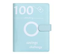 Xijobido Money Binder Italiano, Cartella di lavoro con 100 sfide di risparmio di buste, Raccoglitore Challenge Da 100 Buste, Cash Stuffing Italiano, libro di sfide di risparmio di buste