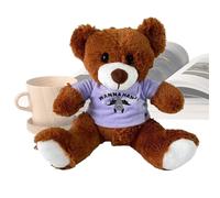 Xijobido Orsacchiotto In Peluche | Giocattolo con Camicia a Motivo per Decorazioni e Centrotavola - Peluche Orso,Per Baby Shower Compleanno Natale Halloween Pasqua Ragazzo e Ragazza