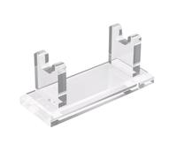 Xijobido Portarasoio da Bagno - Supporto Orizzontale Rasatura,Base Antiscivoto Organizzatore Spazio Acrilico per Vanity Bagno Contatore Barba Uomo Toeletta