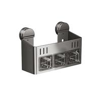 Xijobido Portaspezie | Cassetta Da Cucina Per Conservare Le Spezie,Scaffale Impermeabile Antiruggine Con Portacondimenti A Doppio Livello Con Per Cucina Casa Affitto Piano Da Tavolo