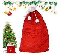 Xijobido Sacco Di Natale Per Caramelle - 70x50 Cm Per Snack Natalizio Con Cordino,Borsa per Snack Festivi,per Regalini di Festa Calze Natalizie Riunioni Familiari Libri Frutta Ufficio Insegnanti