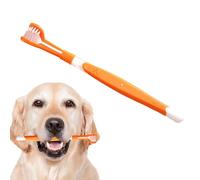 Xijobido Spazzolino da denti per cani di piccola taglia | Spazzolino a tre lati per animali domestici | Spazzola per rimuovere l'alito cattivo per una pulizia accurata dei cuccioli