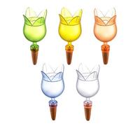 Xijobido Watering Spikes,Irrigazione 5 Pezzi,Punte di Irrigazione a Forma di a Lunga Durata per Prato Giardino Aiuola - Letti Rialzati e Vivaio di Cactus