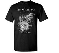 XIKANGGMEI Men's INSOMNIUM CD lgo NEVERLAST Shirt Heart Like a Grave Black XL