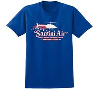XIKANGGMEI Santini Air Airwolf Inspired T-Shirt - Retro 80s USA Helicopter Stunt TV Tee Sapphire