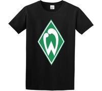 XIKANGGMEI SV Werder Bremen Logo Customized Causal Science Fiction Slim Punk Painting Round Neck T-Shirt Black L