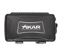 Xikar Nuovo Humidor da viaggio 15 sigari 215XI con Boveda, Nero