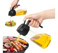 XIKAYA Spruzzatore per olio e olio 2 in 1, 600 ml